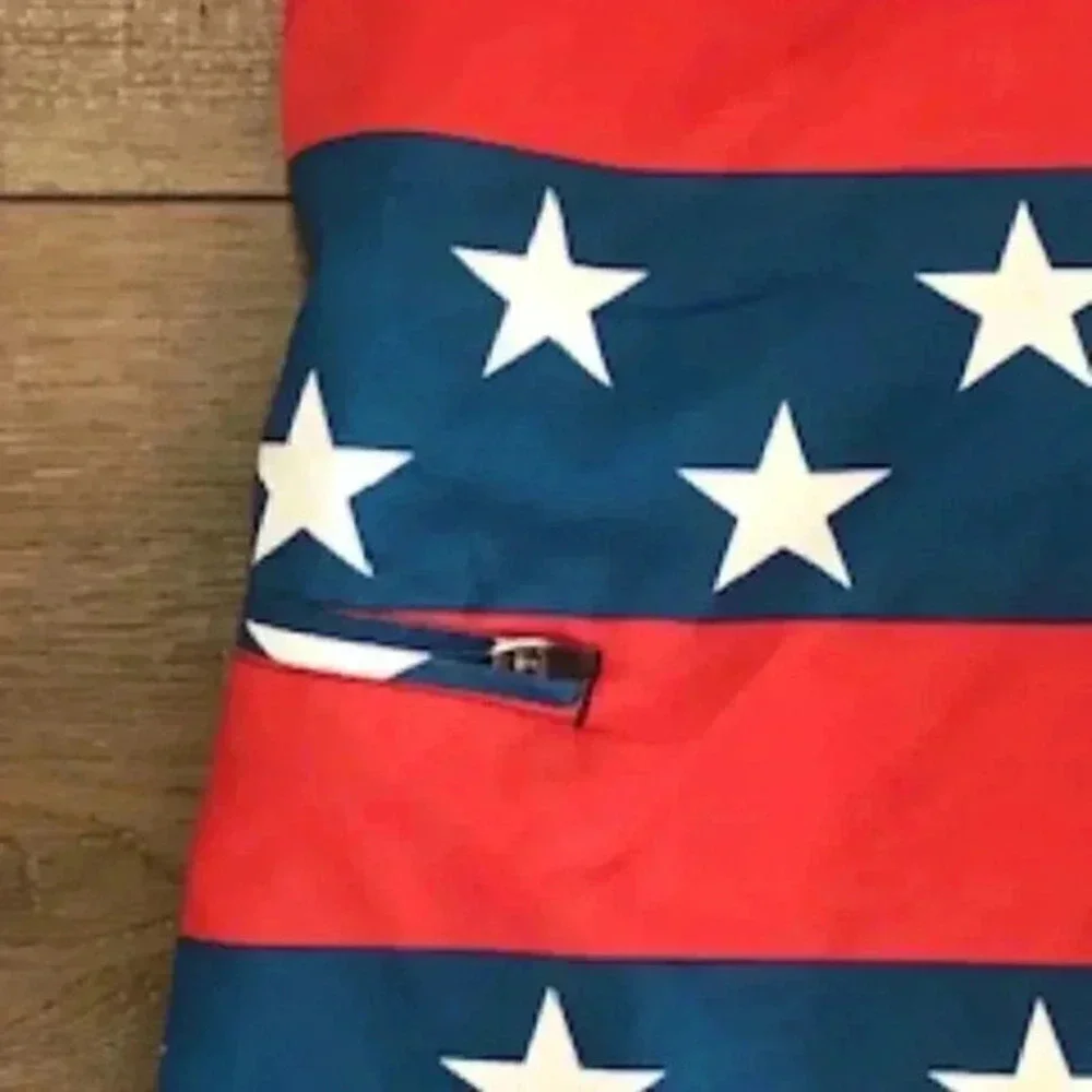 Hang 10‎ Patriotic Flag Board Shorts swim suit   Men's Sz 38